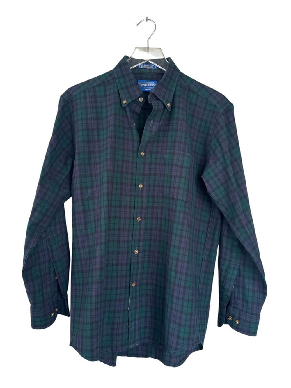 Vintage Sir Pendleton Black Watch Tartan 100% Wool Shirt Men’s Medium